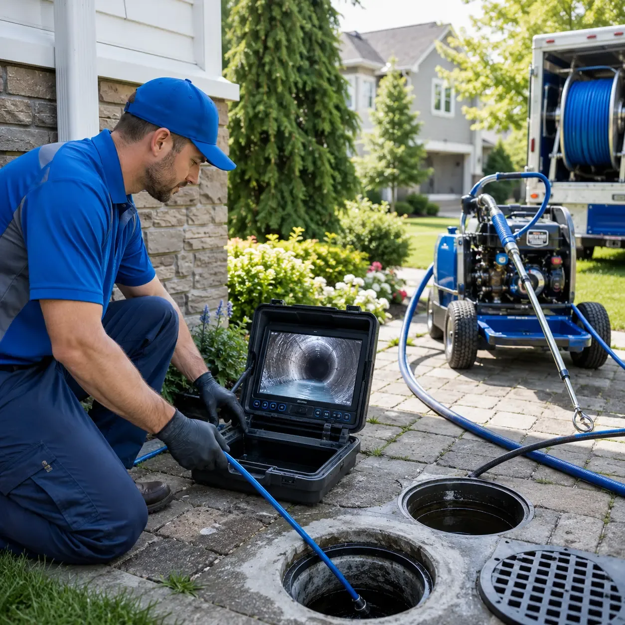 Outdoor drain cleaning professionals serving Levant, ME